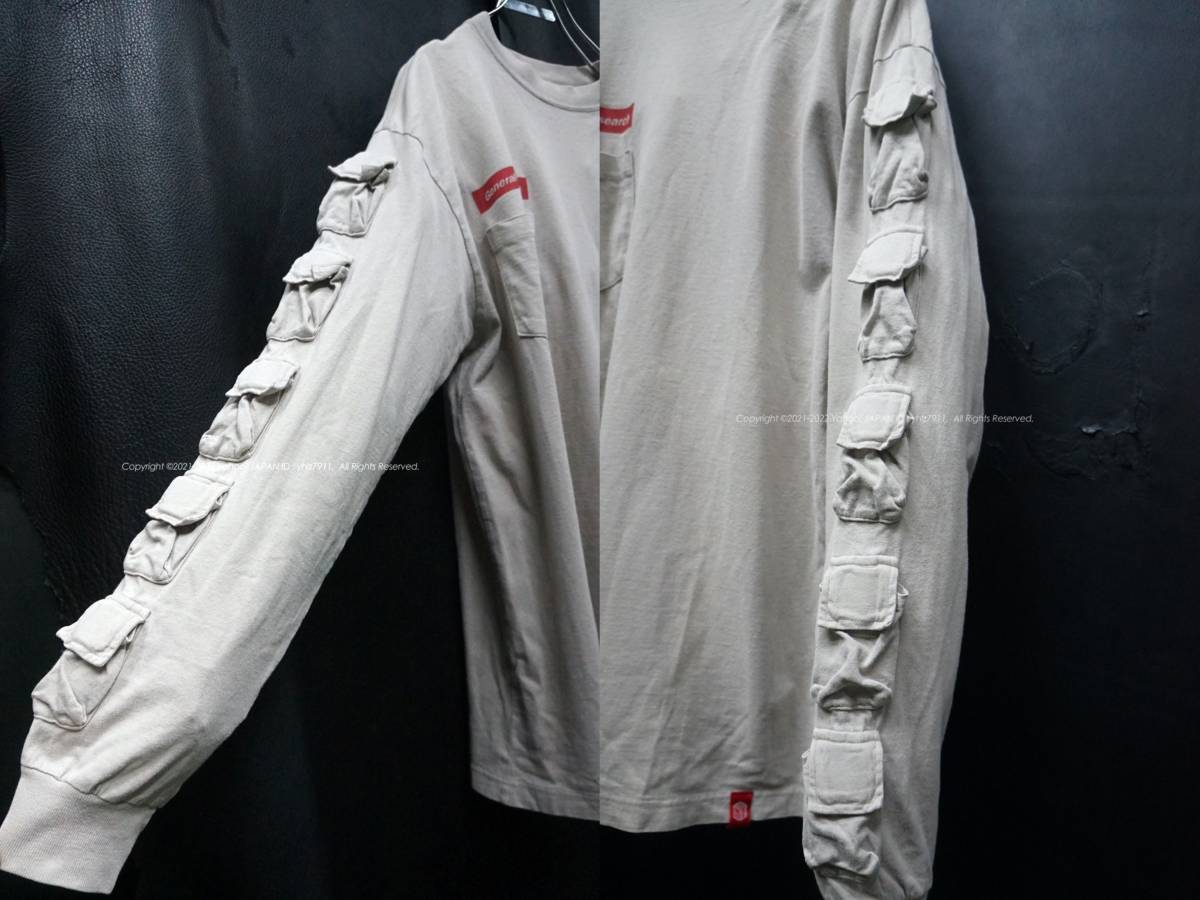 GENERAL RESEARCH 1998 402 パラサイト 長袖Tシャツ L 胸ポケ ボックス 