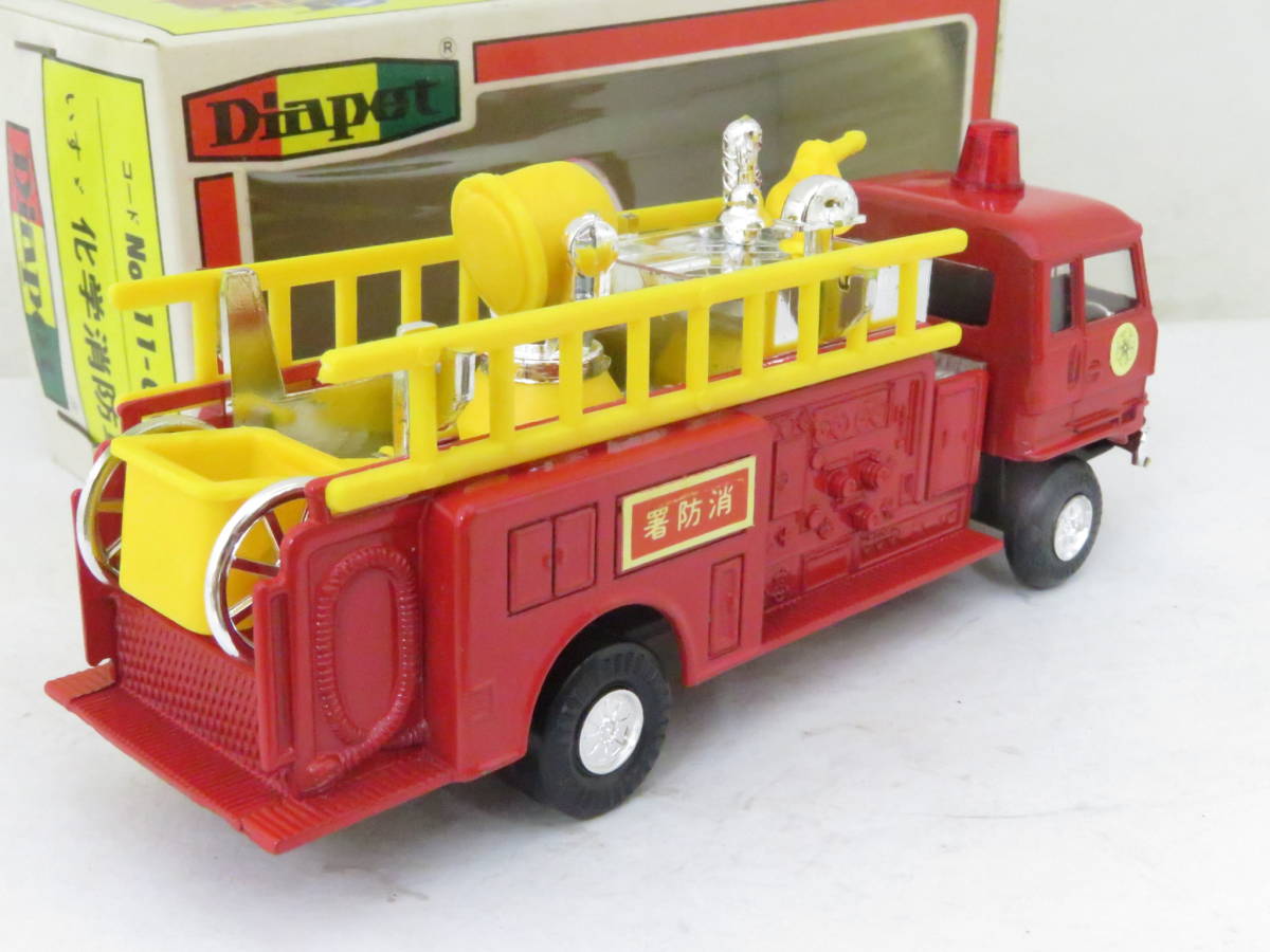 DIAPET ISUZU いすゞ 化学消防車 箱付 日本製 約13cm ニレレ(ダイヤ