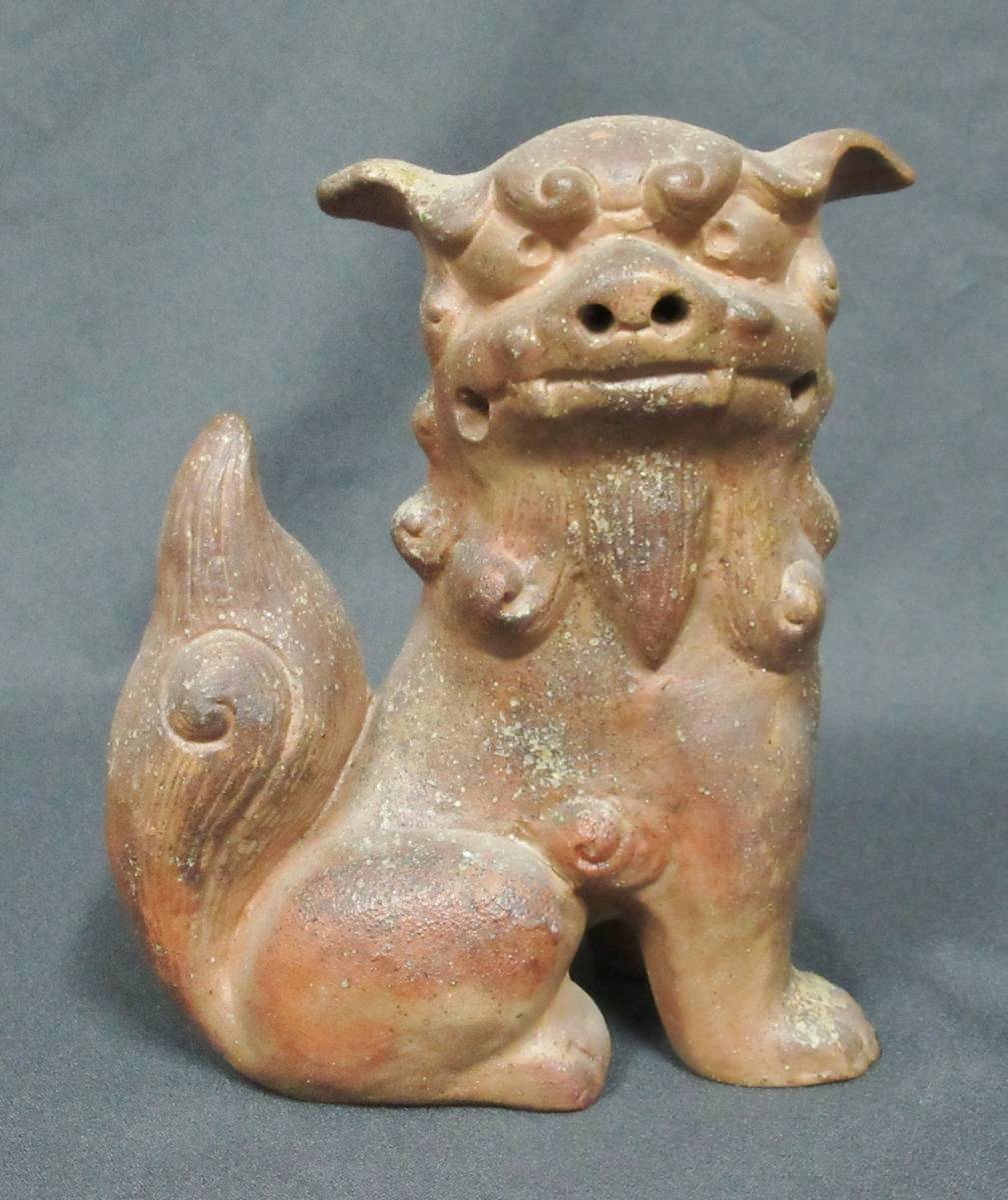 信楽焼？シーサー 』＊対獅子. 狛犬. 魔除け. 縁起物. 沖縄(置物