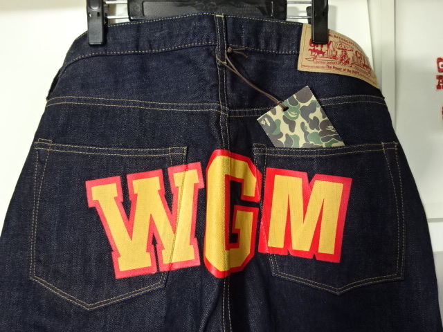 初期 BAPE シャーク デニムパンツ L SHRAK DENIM PANT WGM オールド 