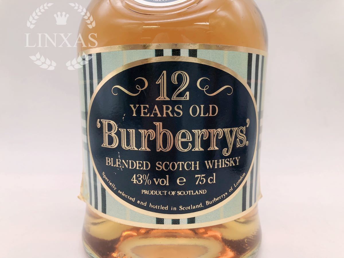 12年 バーバリー 750ml スコッチウイスキー 43度 43% Burberry.s