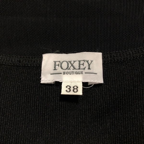 ボレロ - サイズ38 M FOXEY FOXEY(フォクシー) 0 1 レディース美品 フォクシー ボレロの通販 ブラック foxey 黒 公式通販 冷房対策