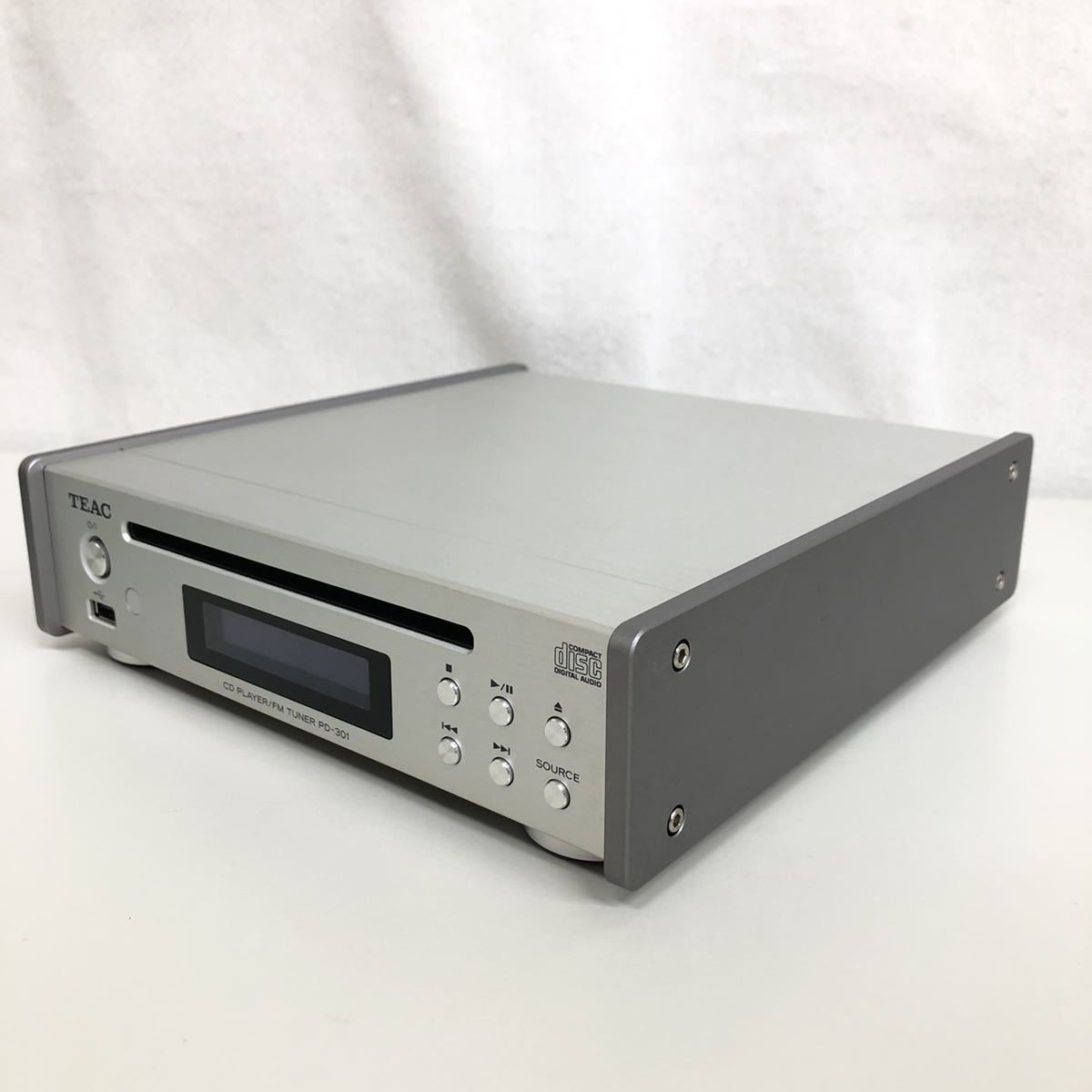 TEAC ティアック CDプレーヤー/FMチューナー PD-301 シルバー 2020年製 