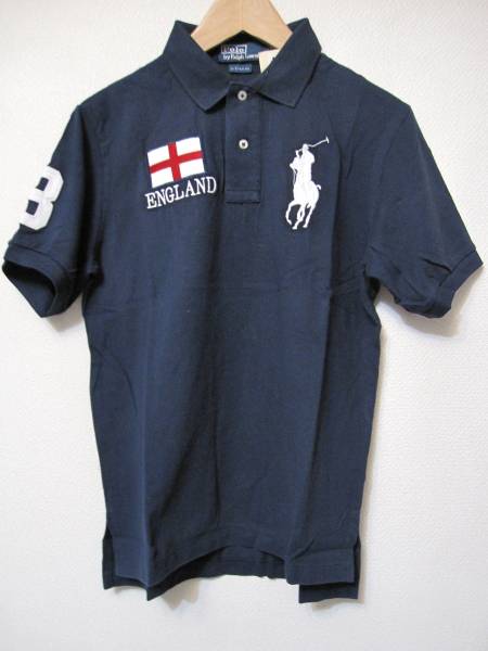 POLO ラルフローレン　半袖ポロシャツ　US(S)　ネイビー