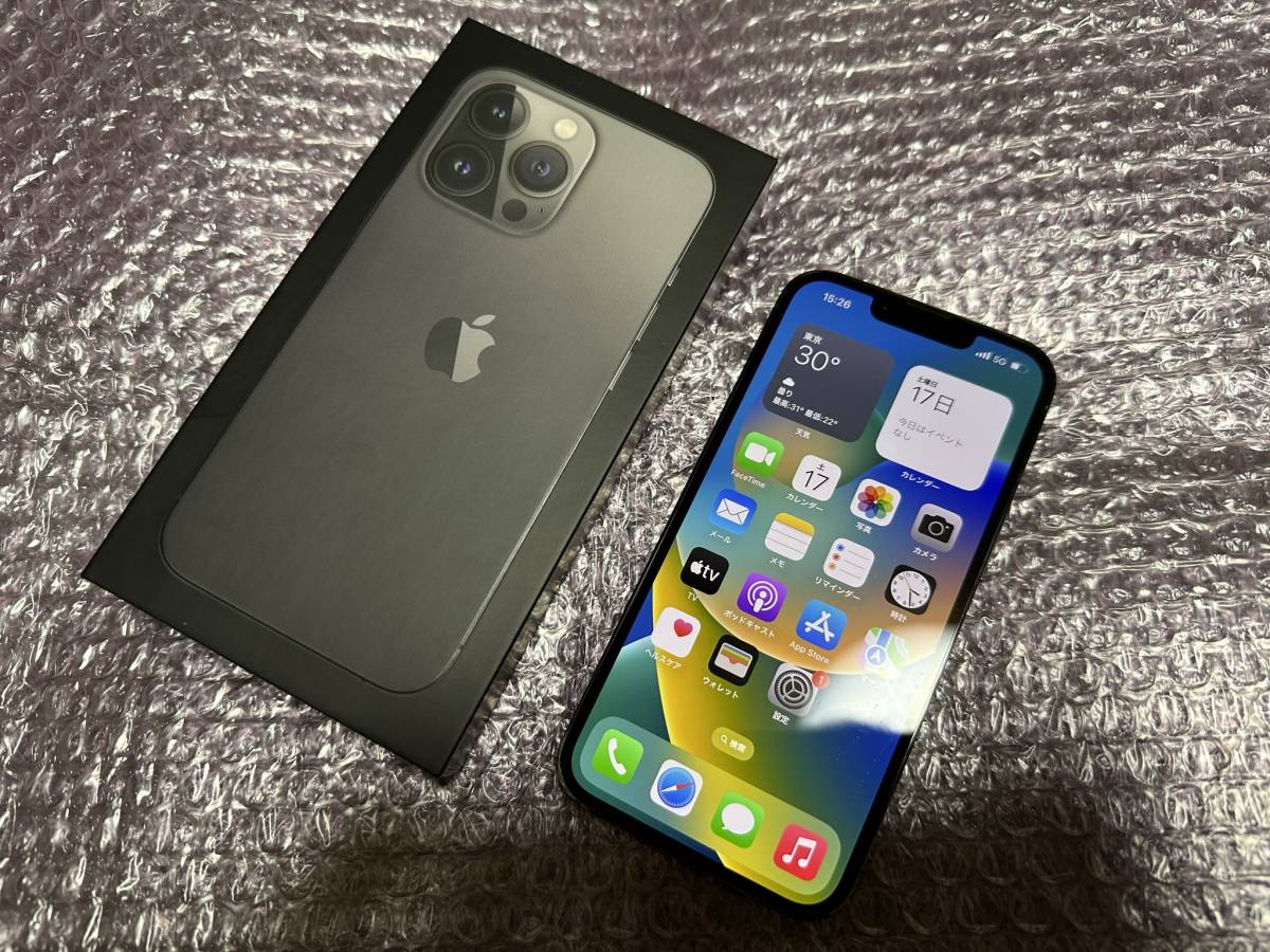 本物保証，人気セール Apple Store購入品 iPhone 13 Pro 128GB simフリー 付属品 判定〇(iPhone)｜売買されたオークション情報、yahooの商品情報をアーカイブ公開 - オークファン iPhone