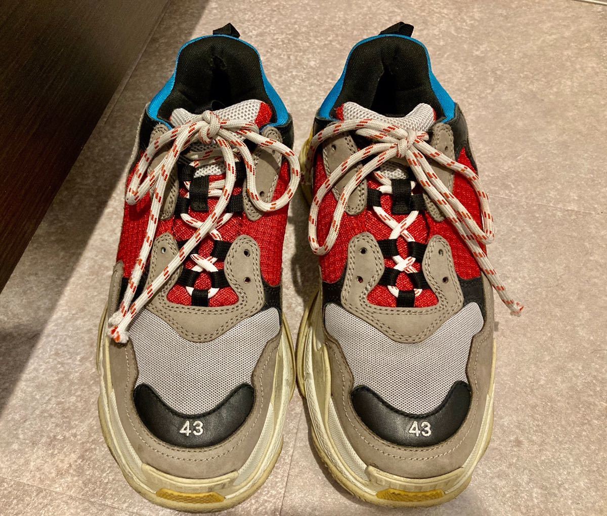 値下げ中】バレンシアガ triple s トリプルエス マルチカラー 
