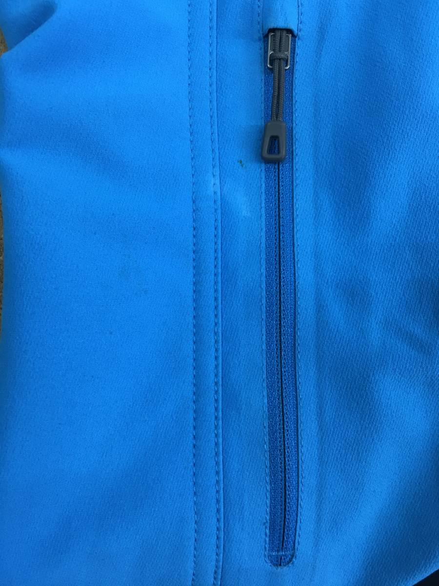パタゴニア patagonia ジップアップ ベスト 青×水色ナイロンx裏地