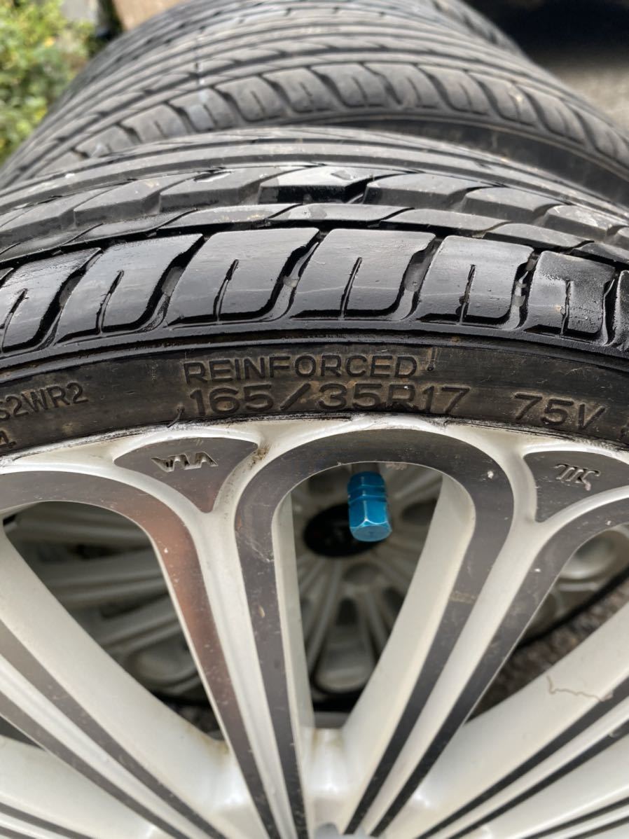 和道 大和 17インチ 4穴 PCD100 5.5J オフセット48 ホイール 4本 