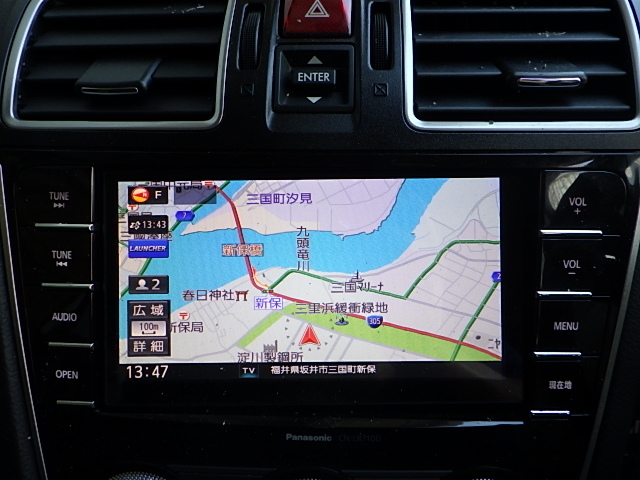 N219-49　スバルOP　CN-LR710DFC　メモリ　4×4地デジ内臓ナビ　2015年　専用パネル/取説セット パナソニック スバル純正 N235-33 ビルトインSDナビ(WRX) スバル(純正) 4×4地デジ内蔵