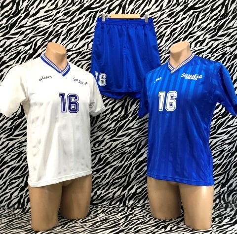 【安い，新作登場】 ny_7777 東京都 関東リーグ サンディア三浦FC 男子 ユニフォーム ハーフパンツ 上下 3点セット アシックス 製(実使用、サイン入りウエア)｜売買されたオークション情報、yahooの商品情報をアー 実使用、サイン入りウエア