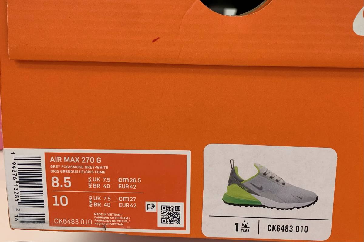 【送料無料】【新品】 26.5cm NIKE AIR MAX 270G ナイキ エア マックス 270G CK6483-010
