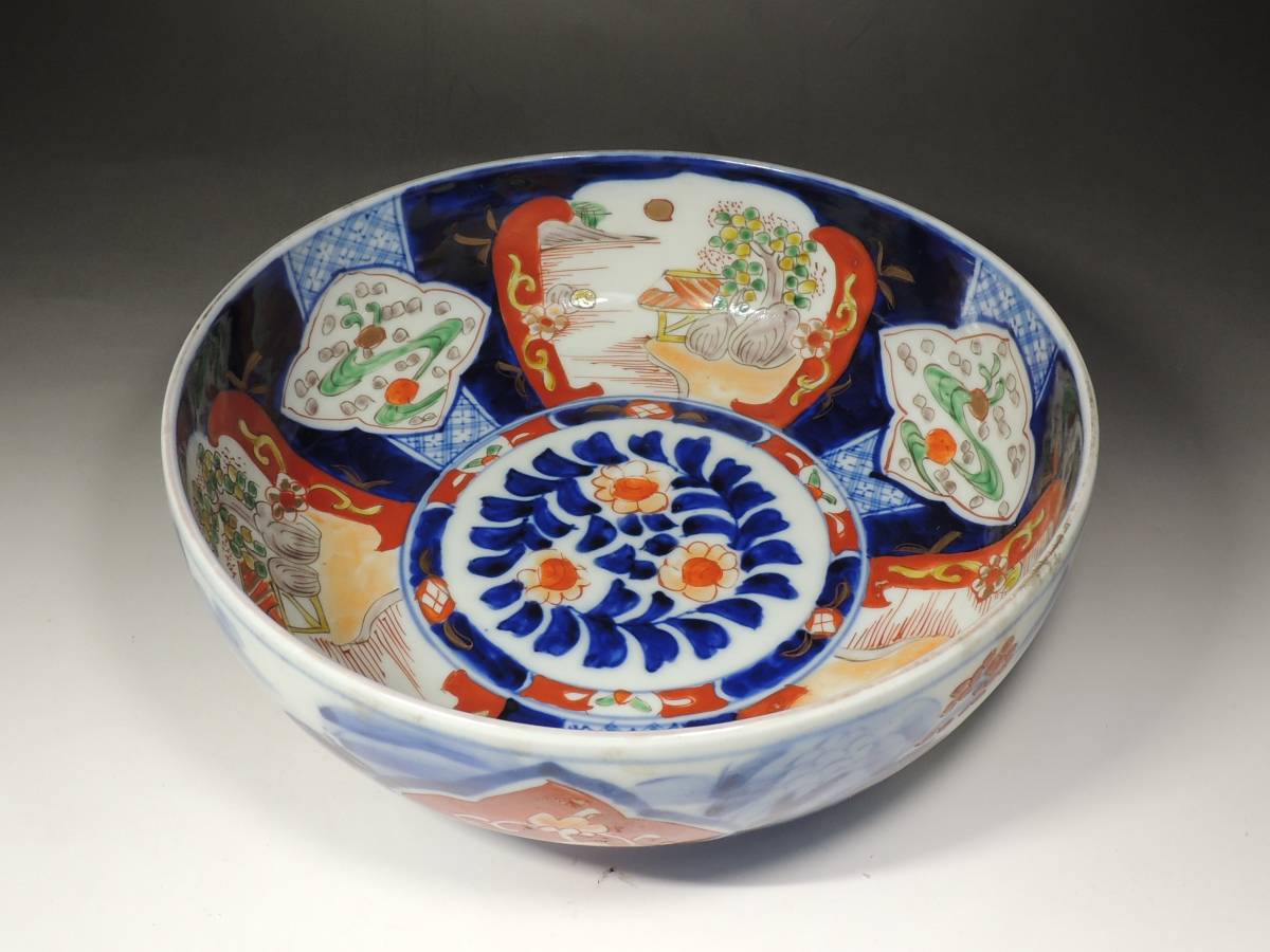 色絵 有田焼 染錦 大鉢 伊万里 古伊万里 三つ鉢 金彩古伊万里 盛