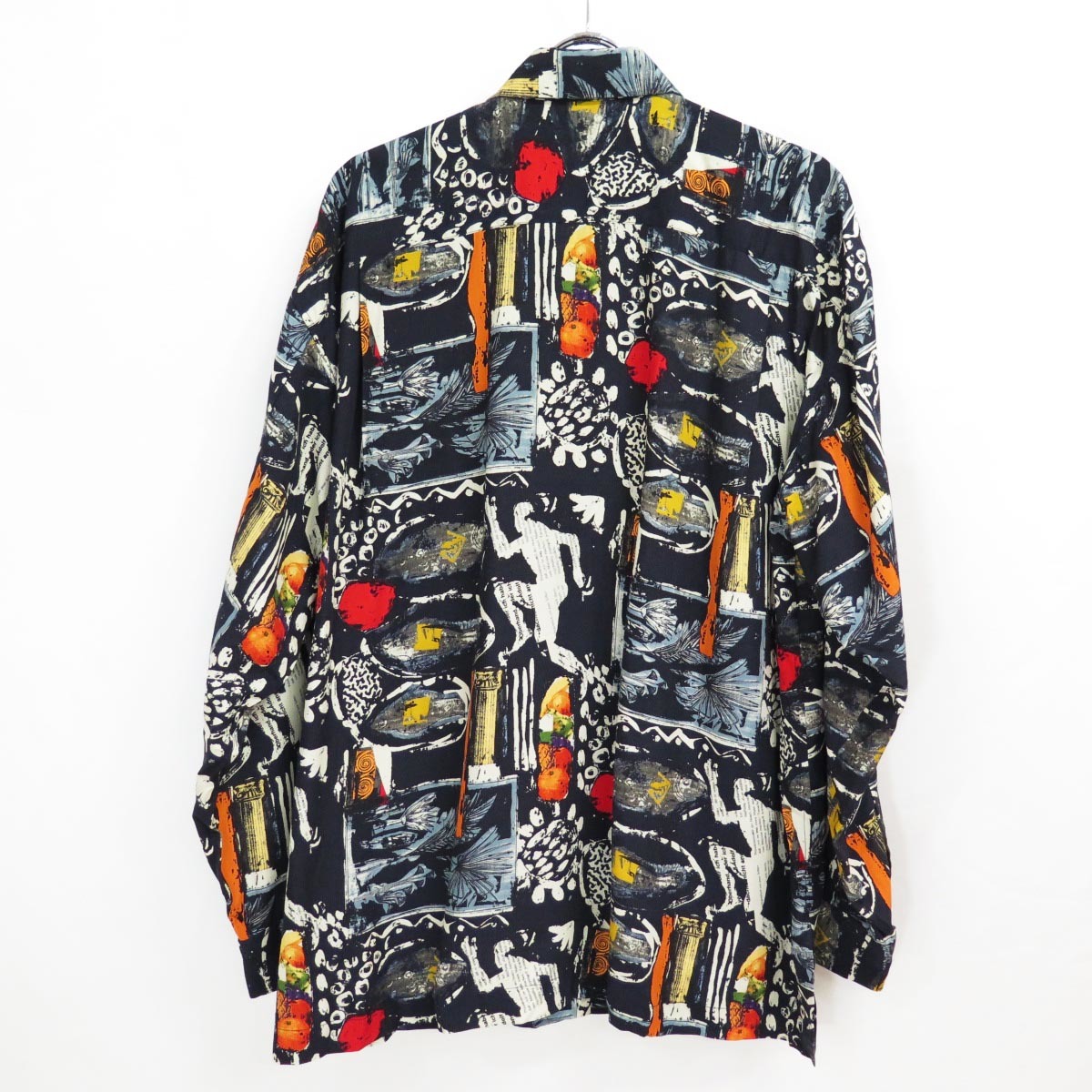 1993 ISSEY MIYAKE MEN ETHNIC FRUIT RAYON SHIRT VINTAGE 90S 