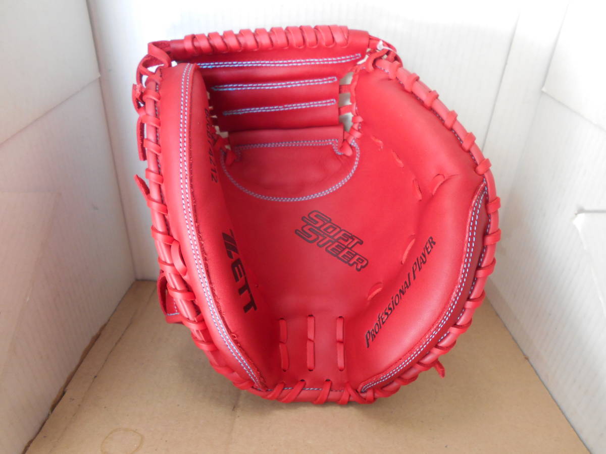 新作入荷，定番 ゼット少年軟式用キャッチャミット BJCB74212 レッド 捕手用モデル(軟式用)｜売買されたオークション情報、yahooの商品情報をアーカイブ公開 - オークファン 子ども用