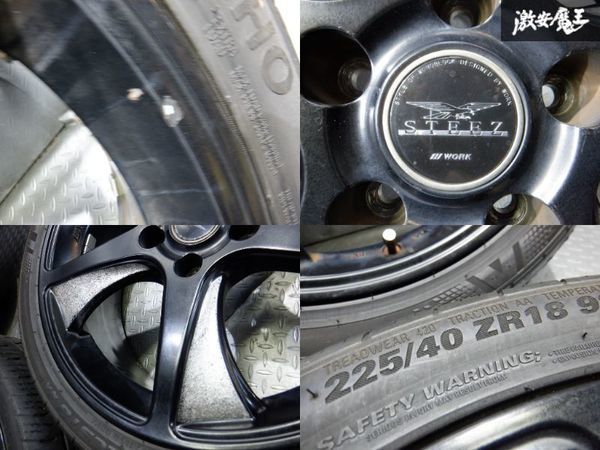 ○WORK ワーク STEEZ 18インチ 7J +48 PCD114.3 5H 5穴 225/40ZR18