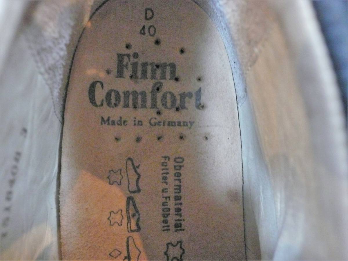 美品 ドイツ製 FINN COMFORT ウォーキングシューズ 40 Finn フィンコンフォート Comfort 0 W3.5 25.5cm