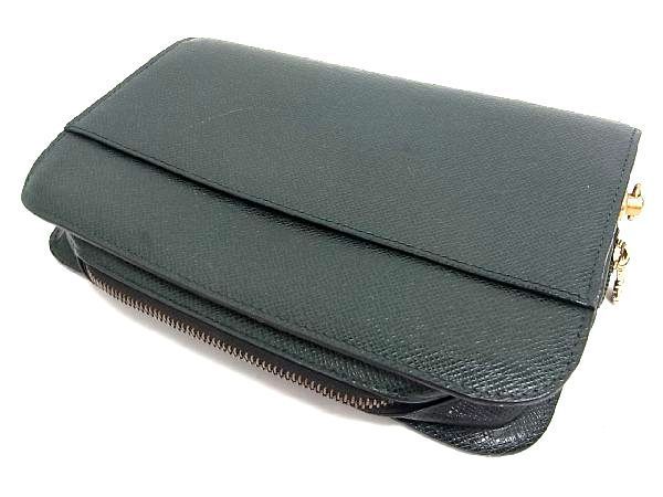 1円 ■美品■ LOUIS VUITTON ルイヴィトン M30184 タイガ バイカル クラッチバッグ セカンドバッグ 手持ち メンズ グリーン系 AD3931セタ