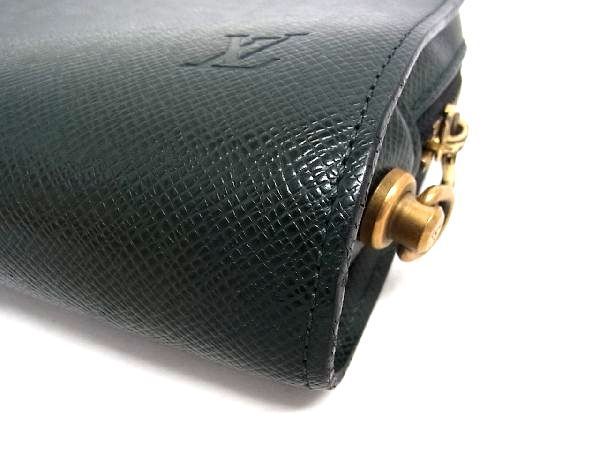 1円 ■美品■ LOUIS VUITTON ルイヴィトン M30184 タイガ バイカル クラッチバッグ セカンドバッグ 手持ち メンズ グリーン系 AD3931セタ