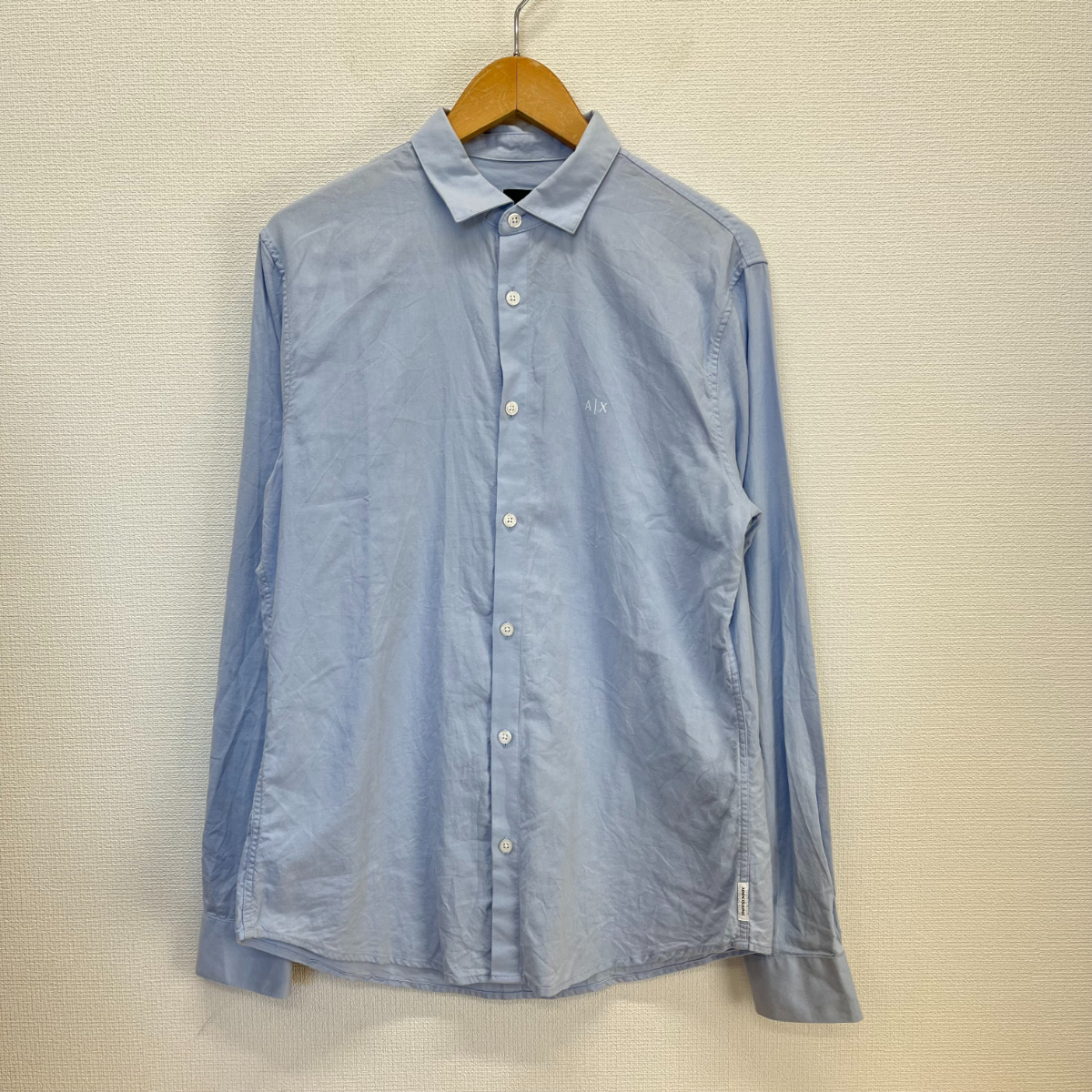 全国無料 ARMANI EXCHANGE アルマーニエクスチェンジ COTTON SHIRT WITH EMBROIDERED LOGO 長袖シャツ S 10099823(男性用)｜売買されたオークション情報、yahooの商品情報をアーカイブ公開 - オークファン 男性用