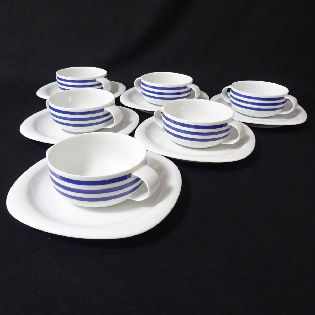 1545832-204】○美品○ローゼンタール スオミブルー スープカップ 