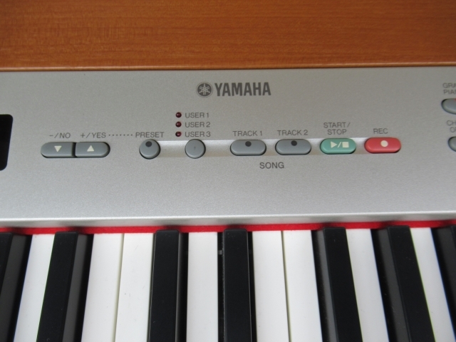 引き取り限定】○YAMAHA P-120 電子ピアノ 木目調 ヤマハ ペダル/取扱 