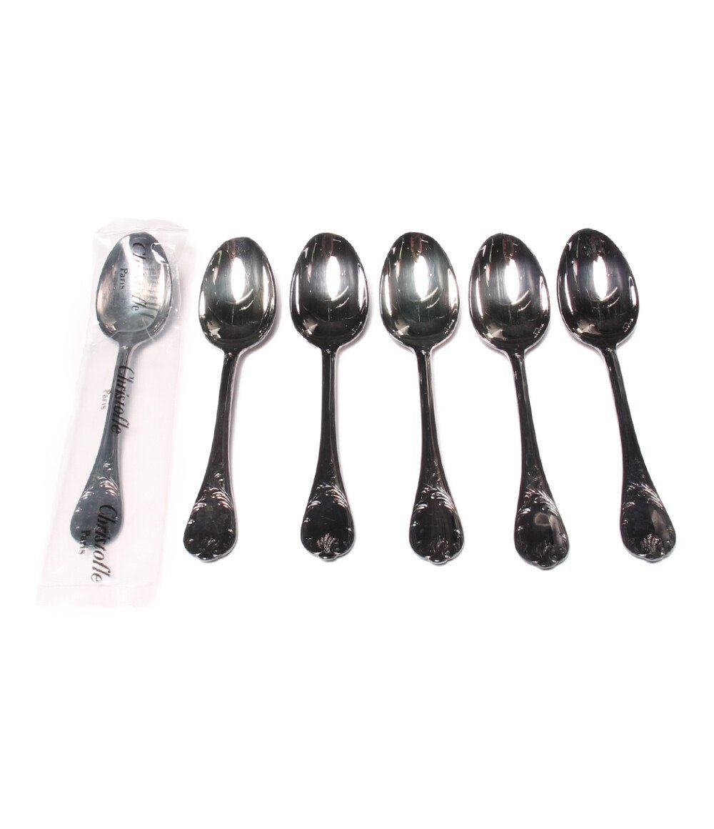 1円スタート】 クリストフル コーヒースプーン 6本セット Christofle
