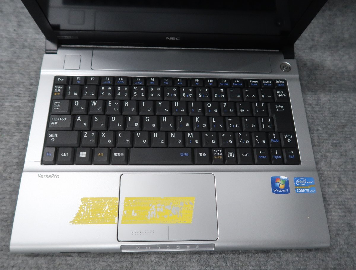NEC VersaPro VK26MB-F Core i5-3320M 2.6GHz 4GB ノート ジャンク N54401