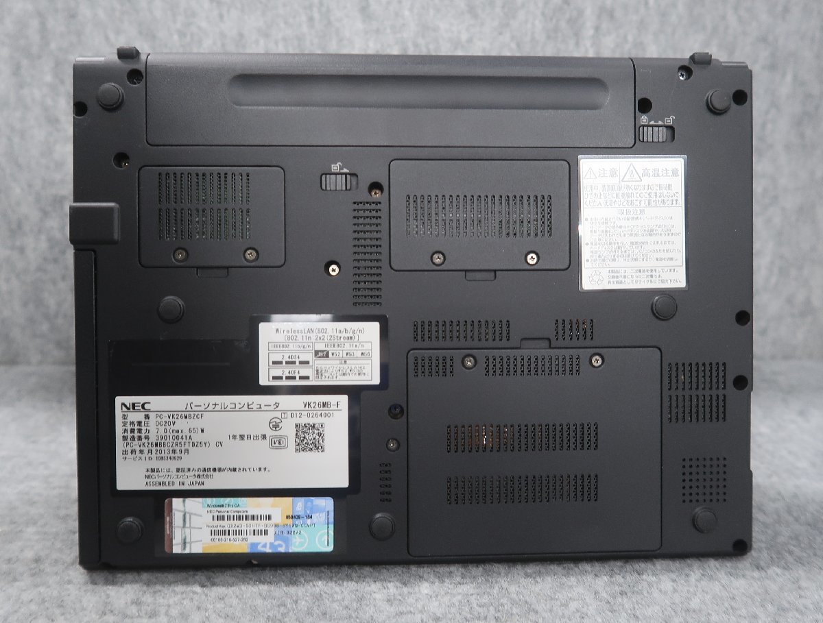 NEC VersaPro VK26MB-F Core i5-3320M 2.6GHz 4GB ノート ジャンク N54401