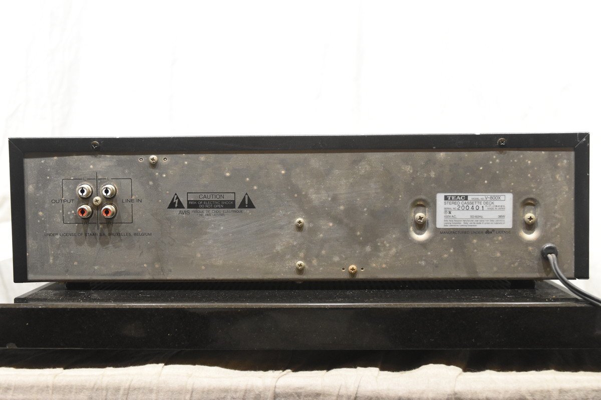 TEAC V-800X カセットデッキ ステレオカセットデッキ - ジャンク