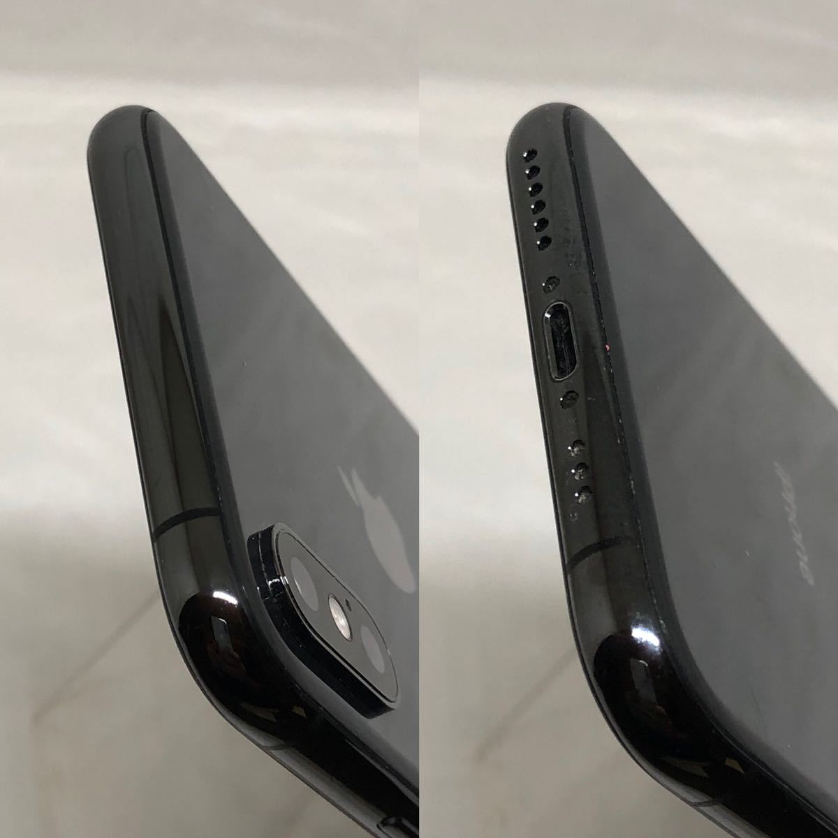 10142【良品100%】SIMフリー iPhoneXs 256GB グレー 残債なし スピード