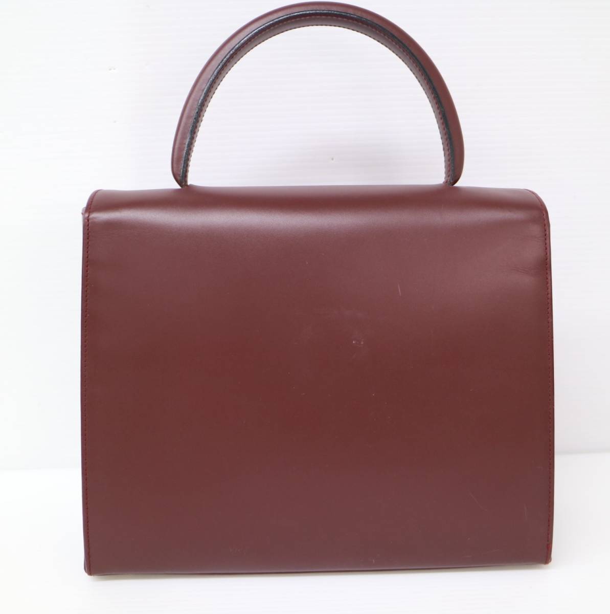 ◯佐川80サイズ O9v11 Cartier ハンドバッグ ハンドバッグ VINTAGE CARTIER⁄カルティエMust ケリー型 サファイアライン バッグ・雑貨