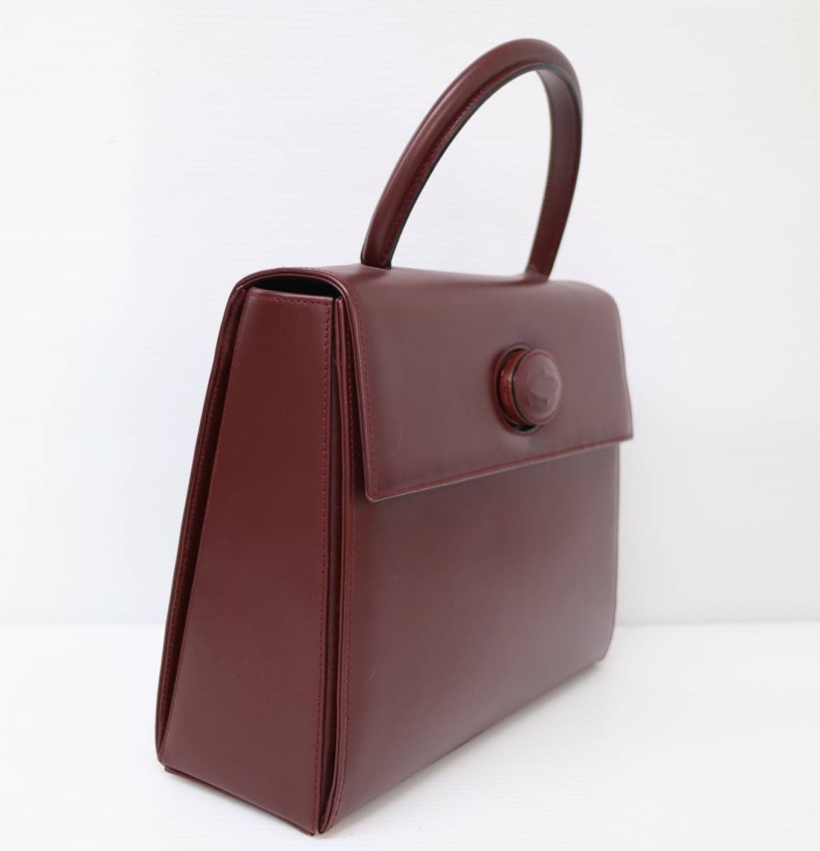 ◯佐川80サイズ O9v11 Cartier ハンドバッグ ハンドバッグ VINTAGE CARTIER⁄カルティエMust ケリー型 サファイアライン バッグ・雑貨