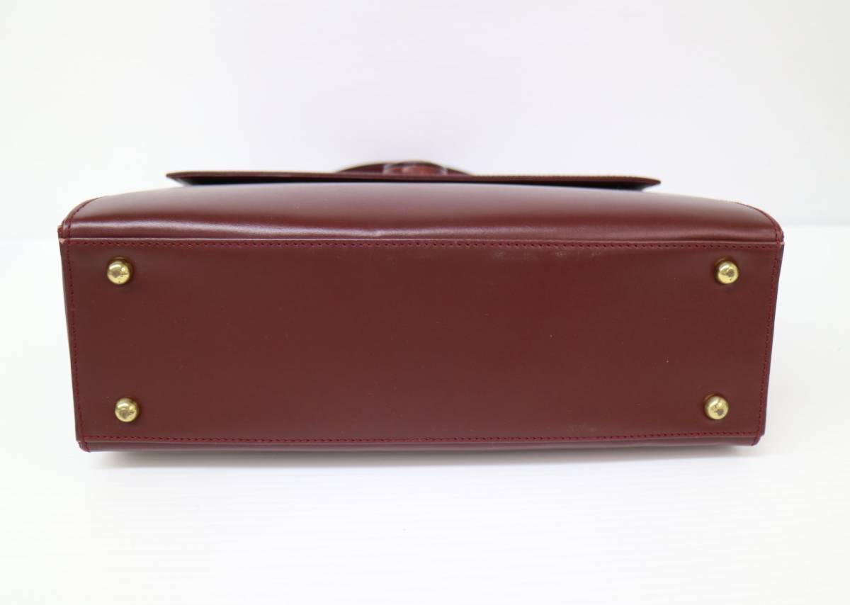 ◯佐川80サイズ O9v11 Cartier ハンドバッグ ハンドバッグ VINTAGE CARTIER⁄カルティエMust ケリー型 サファイアライン バッグ・雑貨