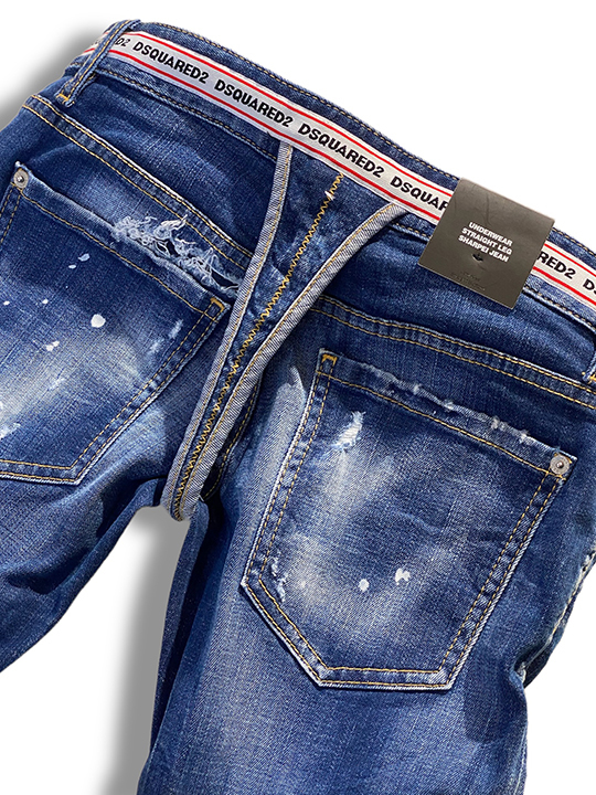 定価11.4万 ディースクエアード DSQUARED2 遊び心溢れる ロング丈