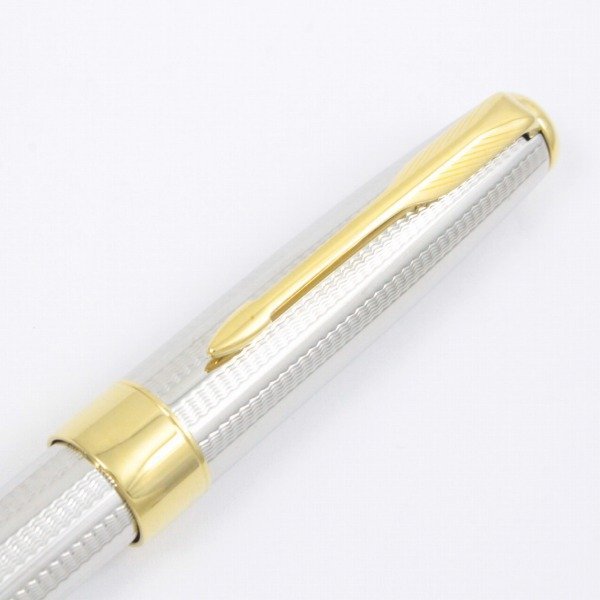 PARKER パーカー ソネット 万年筆 18Kペン先 シルバー カスケード【い