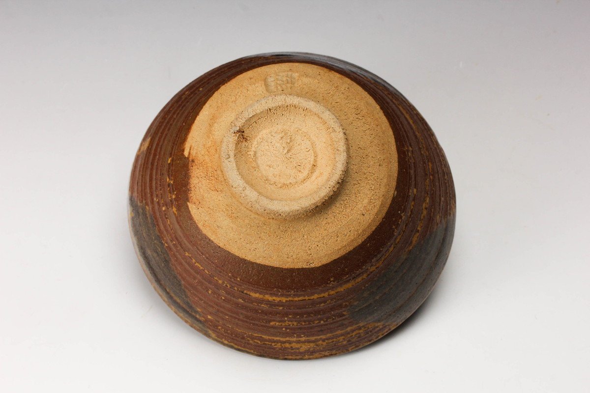 佳香 人間国宝 田村耕一 鉄釉茶碗 共箱 茶道具 本物保証(益子)｜