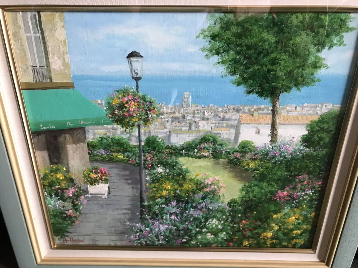 生田明 油彩画 額装 インテリア アート 絵画 美術品 芸術 S.A.G.会員