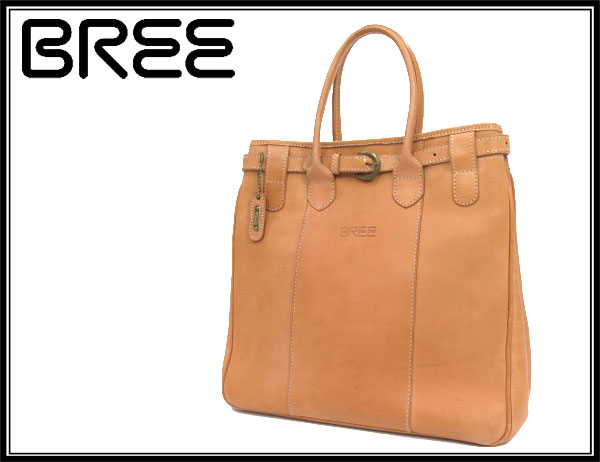 BREE ブリー 高級ヌメ革 オールレザー トートバッグ ナチュラル