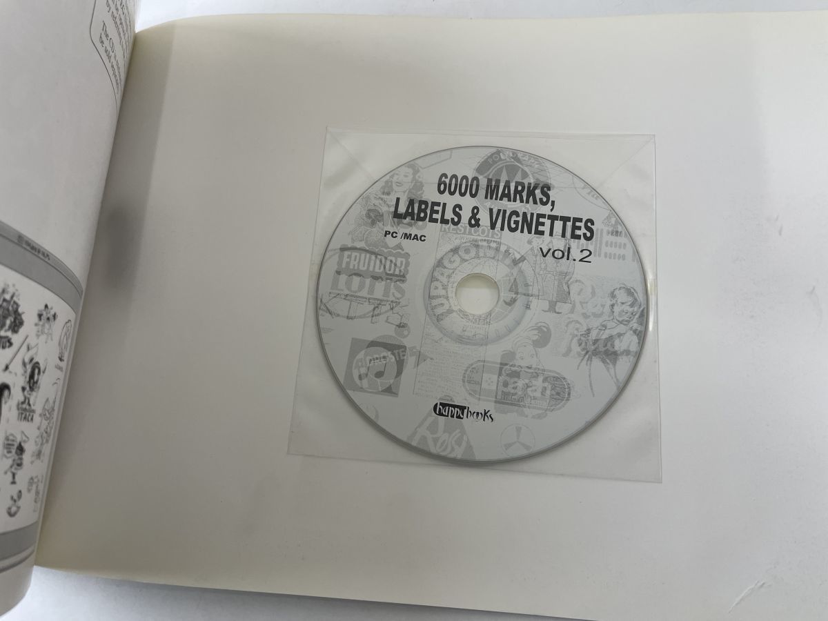 6000 MARKS LABELS & VIGNETTES vol. 2/マーク 6000 Marks Labels and Vignettes Vol.1&Vol.2 【CD付】2冊セット 0
