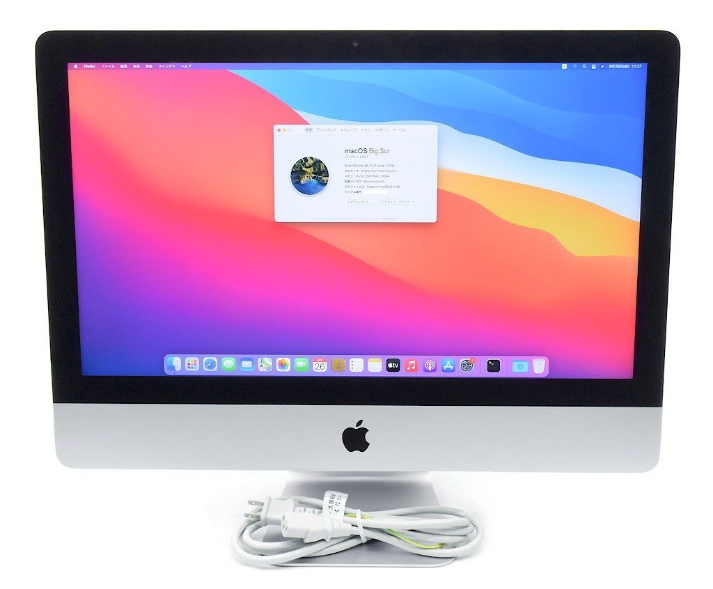 Apple iMac 21.5インチ 2017 Core i5-7360U 2.3GHz 8GB 1TB(HDD) フル