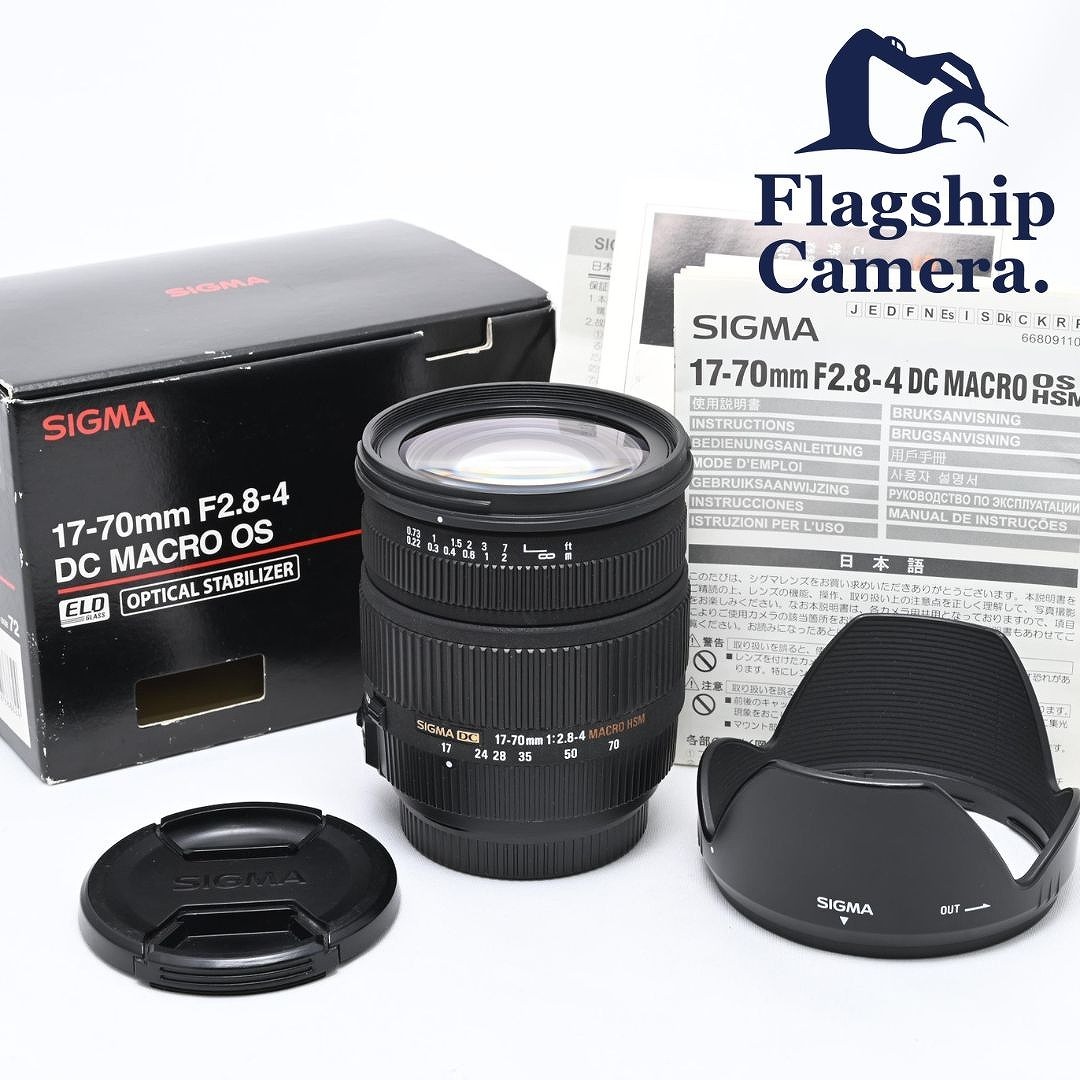 極上品◆SIGMA シグマ AF 17-70mm F2.8-4 DC MACRO HSM Sony ソニー◆ズームレンズ/a-8990 17-70mm DC F2.8-4 ☆極上品☆ カメラ Nikon◇元箱&frasl;4270