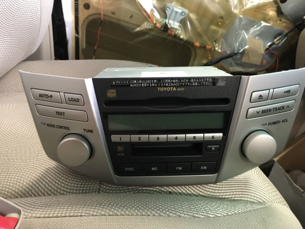 ☆ハリアー30☆純正デッキ☆CD&MD☆動作確認済み☆