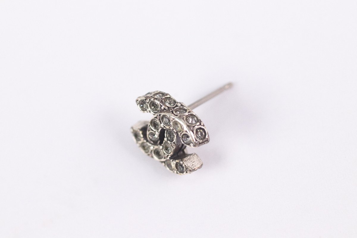 CHANEL シャネル ピアス 03A ココマーク ラインストーン アクセサリー 