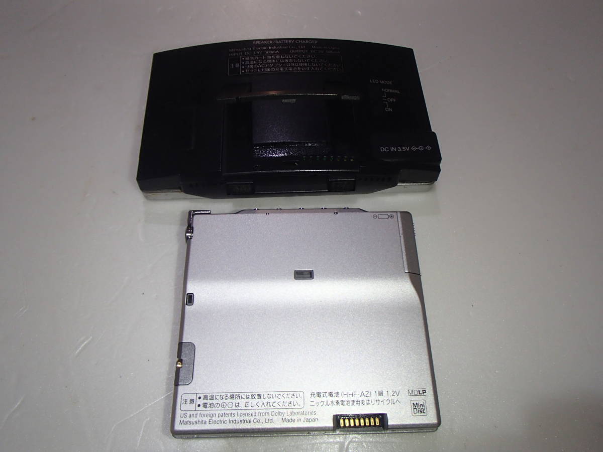 Panasonic MDプレイヤー SJ-MJ57 リモコン AIR DRIVE 電池ケース 充電