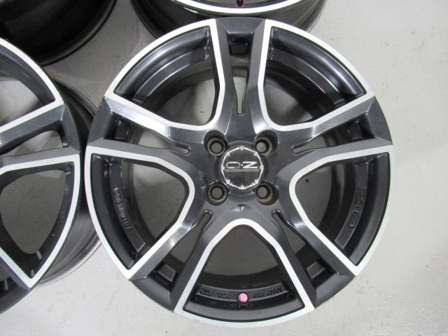 激安即決！アルミホイール中古4本セット OZ ADRENALINA 16×7J 100-4H+42 67Φ(54Φ) BMW MINI R50 R53 R55 R56 アクア ヴィッツ ヤリス 