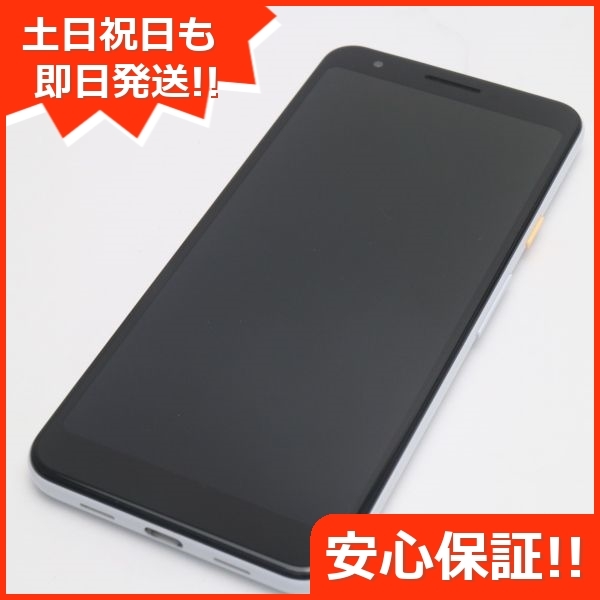 新品同様 SoftBank Google Pixel 3a G020H クリアリーホワイト スマホ 本体 白ロム 中古 あすつく 土日祝発送OK SIMロック解除済み Google Pixel SoftBank スマートフォン 7a[128GB] 0