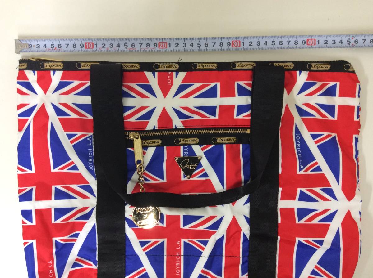 □2372 LE SPORTSAC JOYRICH コラボ バッグ トートバッグ イギリス国旗 