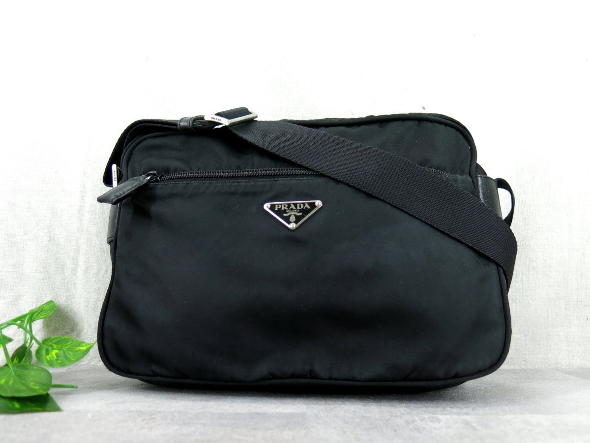 ○PRADA プラダ○メンズ○ポコノ ナイロン カーフ レザー 本革 