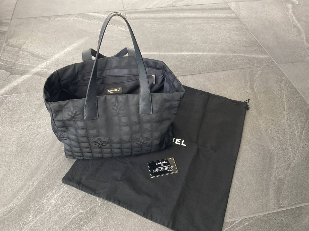 ☆CHANEL シャネル ニュートラベルライン トートMM バッグ トート 