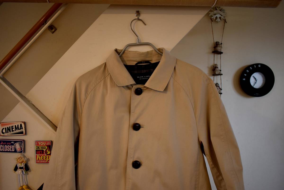 BLACK LABEL 中古・古着通販BURBERRY ノバチェック LABELバーバリーブラックレーベル トレンチコート ☆バーバリー　ブラックレーベル　トレンチコート古着　Lサイズ☆